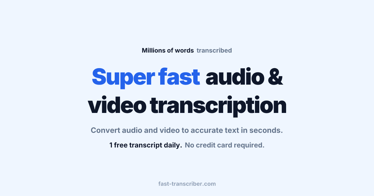 Audio to Text and Video to Text Converter